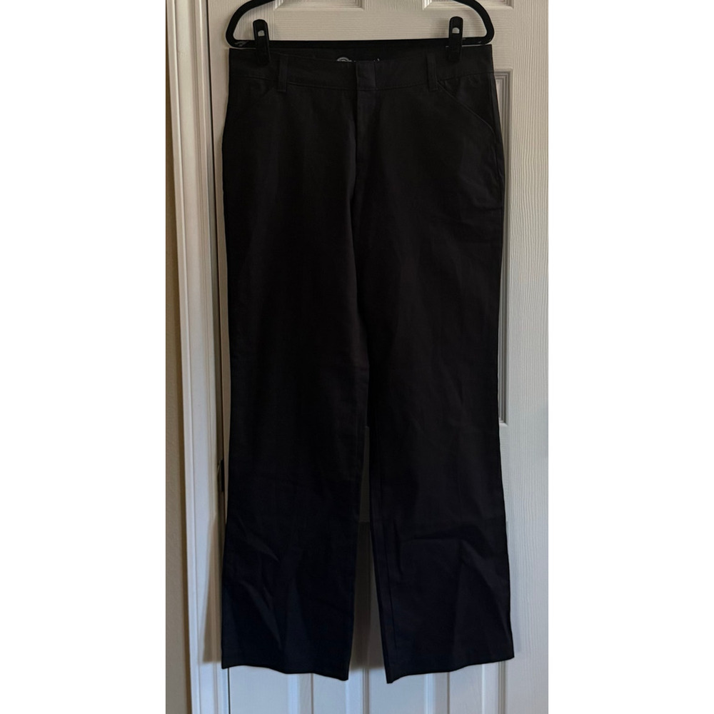 Dickies Women’s FLEX Relaxed Fit Work Pants Black Size 10R Utility Streetwear - Picture 2 of 10